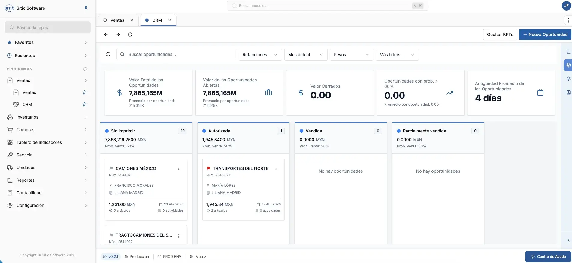 SITIC – CRM